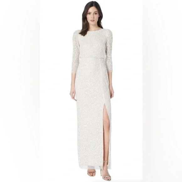 chinese dress ladies Sleeveless Mikado Fit And Flare Midi Dress With V-Back In Ivory-Ivory /  Regular / 0